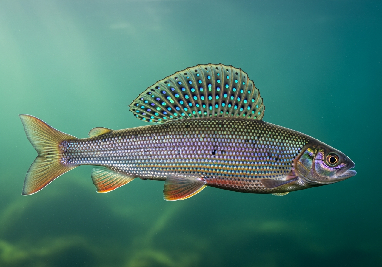 Arctic Grayling (Thymallus arcticus) fish species