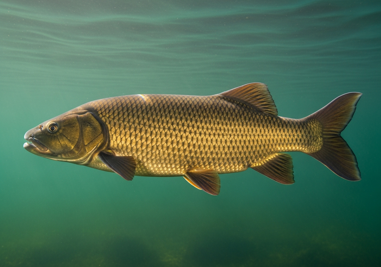 Bigmouth Buffalo (Ictiobus cyprinellus) fish species