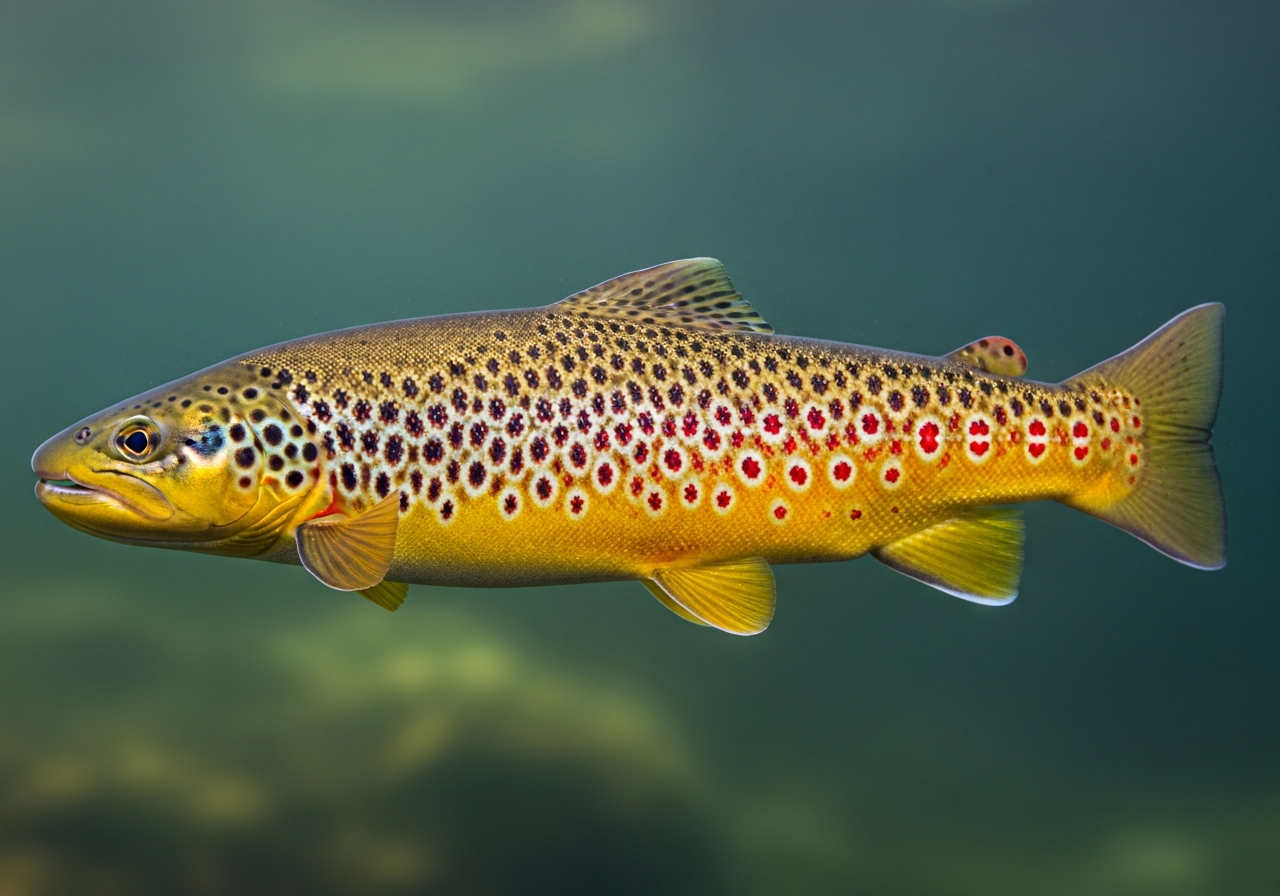 Brown Trout (Salmo trutta) fish species
