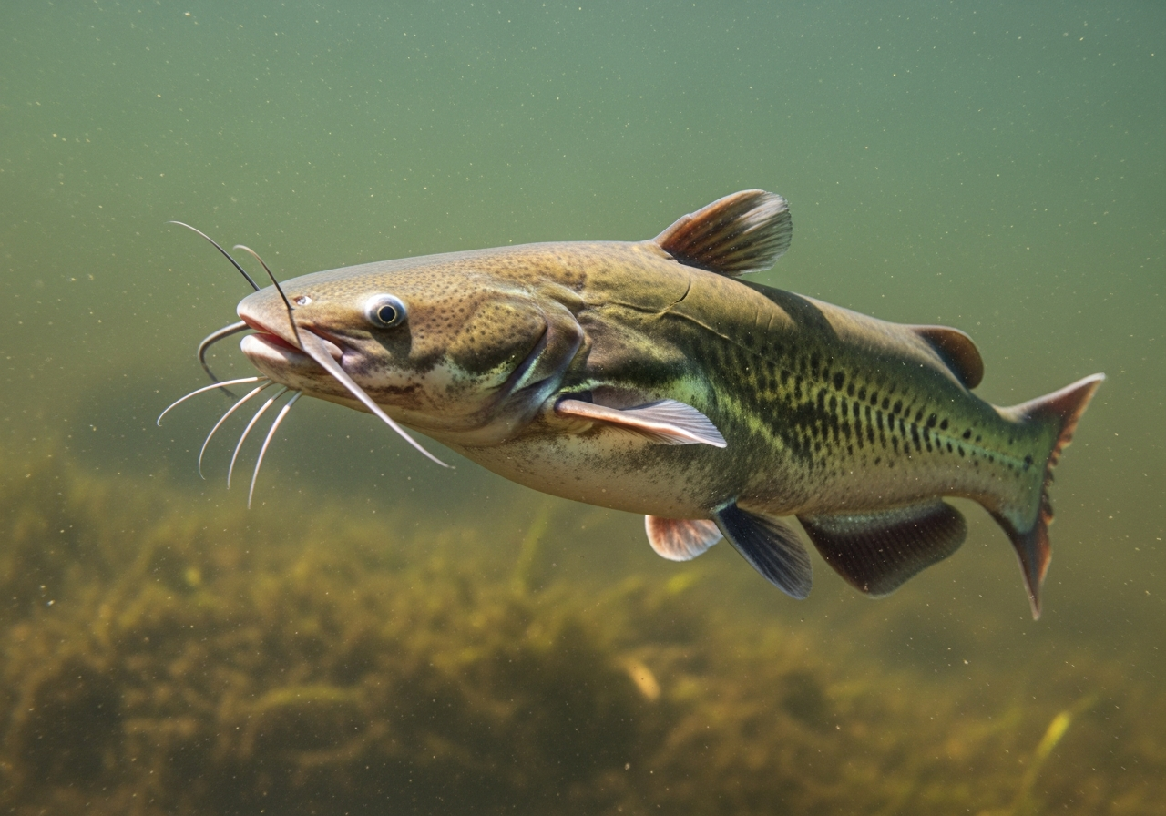 Channel Catfish (Ictalurus punctatus) fish species