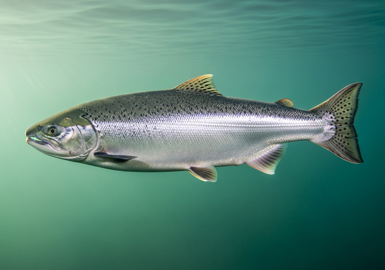 Coho Salmon (Oncorhynchus kisutch) fish species