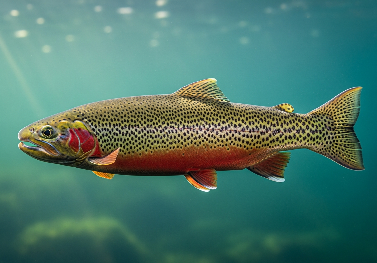 Cutthroat Trout (Oncorhynchus clarkii) fish species