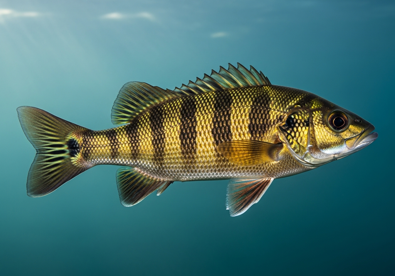 Shoal Bass (Micropterus cataractae) fish species