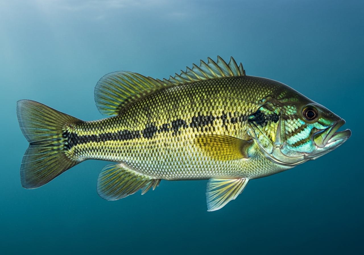 Suwannee Bass (Micropterus notius) fish species