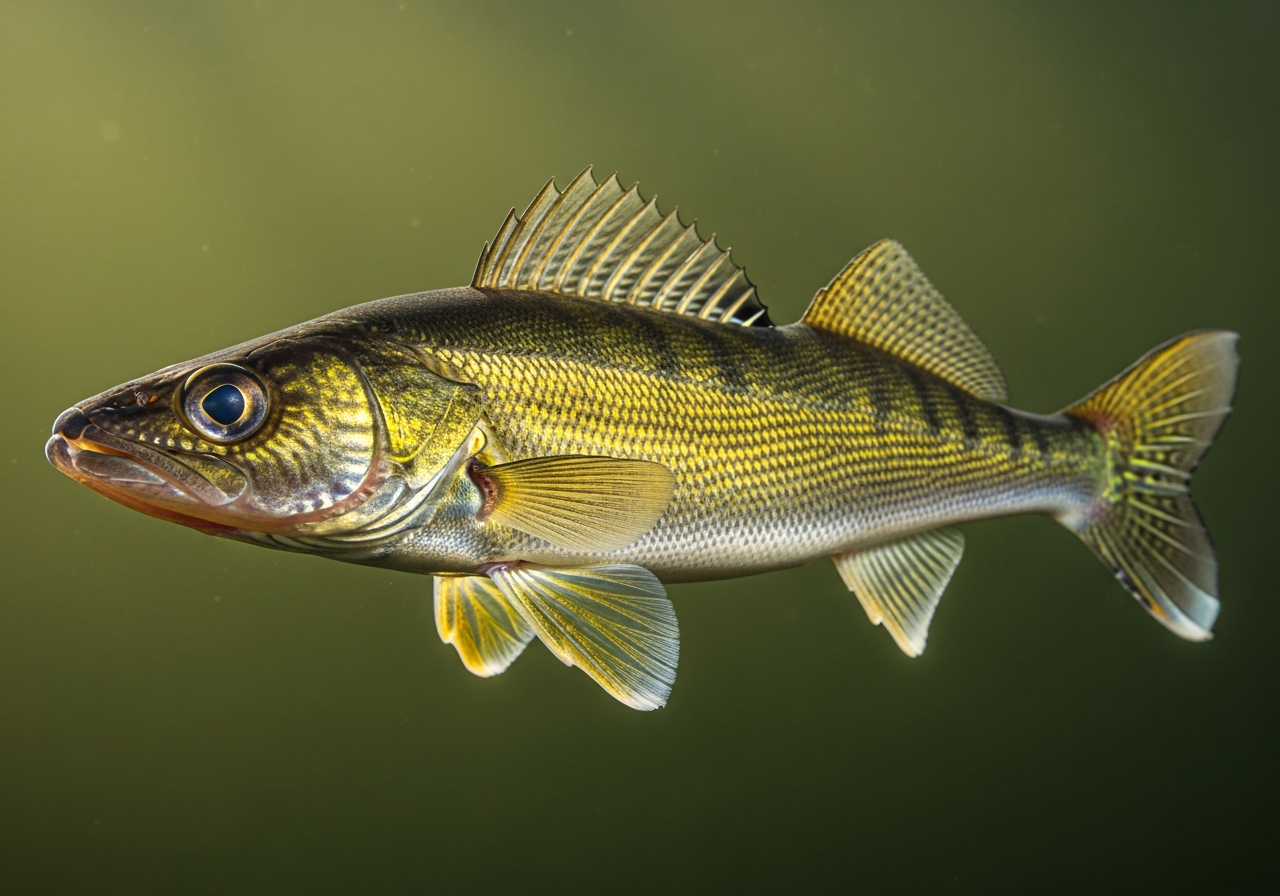 Walleye (Sander vitreus) fish species